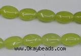 CKA243 15.5 inches 8*12mm oval Korean jade gemstone beads