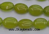 CKA245 15.5 inches 12*16mm oval Korean jade gemstone beads