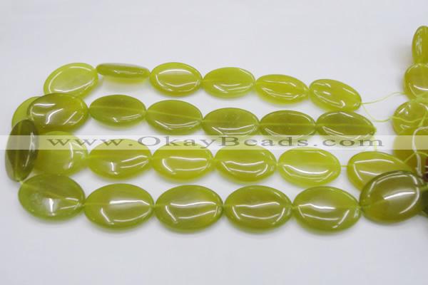 CKA251 15.5 inches 22*30mm oval Korean jade gemstone beads