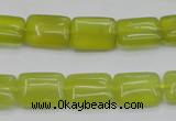 CKA260 15.5 inches 10*14mm rectangle Korean jade gemstone beads