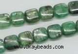 CKC105 16 inches 10*10mm square natural green kyanite beads wholesale