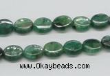 CKC110 16 inches 8*10mm oval natural green kyanite beads wholesale