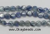 CKC201 15.5 inches 6mm flat round natural kyanite beads wholesale