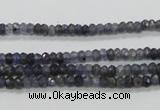 CKC215 15.5 inches 3*4mm faceted rondelle natural kyanite beads