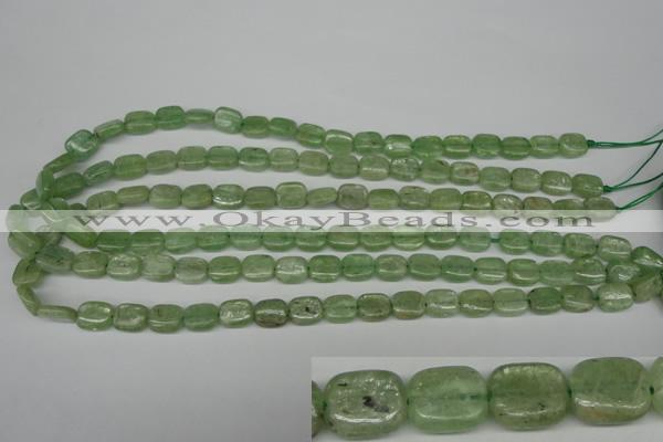 CKC260 15.5 inches 8*10mm rectangle natural green kyanite beads