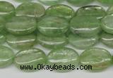 CKC267 15.5 inches 10*14mm oval natural green kyanite beads