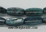 CKC32 16 inches 8*20mm faceted rice natural kyanite beads