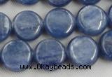 CKC511 15.5 inches 8mm flat round natural Brazilian kyanite beads