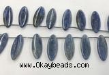 CKC552 Top drilled 10*25mm marquise natural kyanite beads