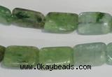 CKC65 15.5 inches 8*12mm rectangle natural green kyanite beads