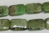 CKC67 15.5 inches 13*18mm rectangle natural green kyanite beads