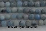 CKC701 15.5 inches 6mm faceted round imitation blue kyanite beads