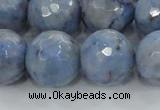 CKC707 15.5 inches 18mm faceted round imitation blue kyanite beads