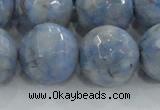 CKC708 15.5 inches 20mm faceted round imitation blue kyanite beads