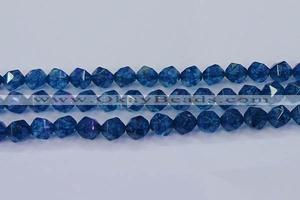 CKC715 15.5 inches 14mm faceted nuggets imitation kyanite beads