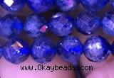 CKC733 15.5 inches 7mm faceted round kyanite gemstone beads