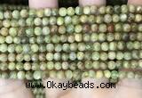 CKC760 15.5 inches 4mm round natural green kyanite beads