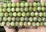 CKC768 15.5 inches 10mm round natural green kyanite beads