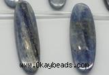 CKC78 Top drilled 13*45mm oval natural kyanite gemstone beads