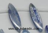 CKC82 Top drilled 10*35mm marquise natural kyanite gemstone beads