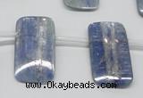 CKC85 Top drilled 13*25mm rectangle natural kyanite gemstone beads