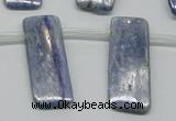 CKC86 Top drilled 12*30mm rectangle natural kyanite gemstone beads