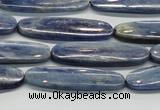 CKC94 15.5 inches 10*35mm oval natural kyanite gemstone beads