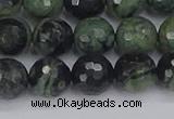 CKJ312 15.5 inches 8mm faceted round kambaba jasper beads