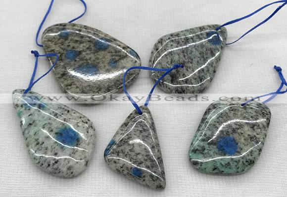 CKJ430 25*35mm - 40*55mm freeform k2 jasper slab pendants