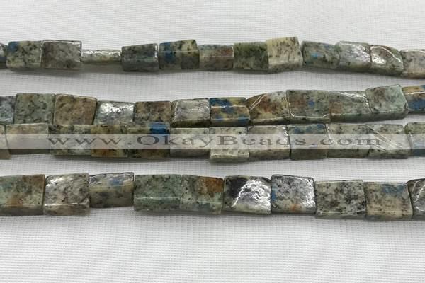 CKJ447 15.5 inches 9*10mm - 10*14mm rectangle natural k2 jasper beads