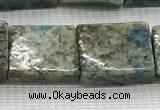 CKJ448 15.5 inches 11*12mm - 13*17mm rectangle natural k2 jasper beads