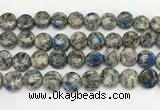 CKJ493 15.5 inches 11mm flat round natural k2 jasper beads