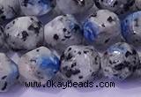 CKJ707 15.5 inches 8mm faceted nuggets imitation k2 jasper beads