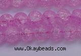 CKQ303 15.5 inches 10mm round dyed crackle quartz beads wholesale