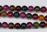 CKQ31 15.5 inches 6mm round dyed crackle quartz beads wholesale