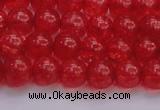 CKQ316 15.5 inches 8mm round dyed crackle quartz beads wholesale