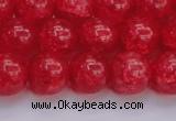 CKQ319 15.5 inches 14mm round dyed crackle quartz beads wholesale