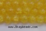 CKQ324 15.5 inches 10mm round dyed crackle quartz beads wholesale