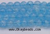 CKQ329 15.5 inches 6mm round dyed crackle quartz beads wholesale