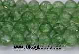 CKQ336 15.5 inches 6mm round dyed crackle quartz beads wholesale