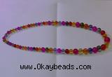 CKQ400 15.5 inches 6mm - 12mm round dyed crackle quartz beads