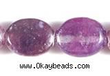 CKU01 15 inches 8*10mm oval purple kunzite beads Wholesale