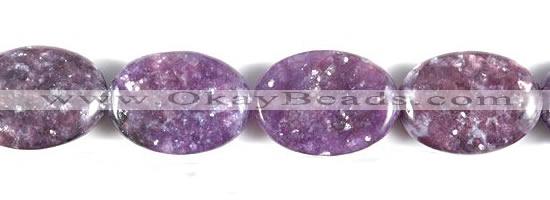 CKU03 15 inches 13*18mm oval purple kunzite beads Wholesale