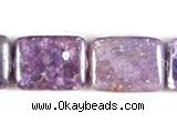 CKU10 15 inches 13*18mm rectangle purple kunzite beads wholesale