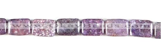 CKU10 15 inches 13*18mm rectangle purple kunzite beads wholesale