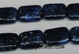 CKU125 15.5 inches 13*18mm rectangle dyed kunzite beads wholesale