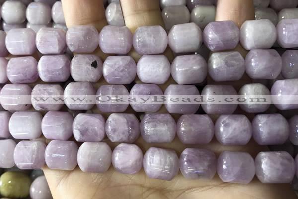 CKU333 15.5 inches 10*12mm tube kunzite gemstone beads