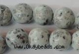 CKW05 15.5 inches 14mm round kiwi jasper gemstone beads