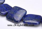 CLA02 Square 20*20mm deep blue dyed lapis lazuli gemstone beads