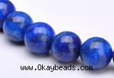 CLA23 8mm round blue dyed lapis lazuli gmestone beads Wholesale